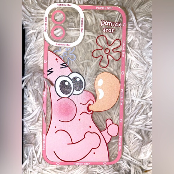 2 Patrick Star iPhone 11 cases one pink one blue one black. - Picture 4 of 4